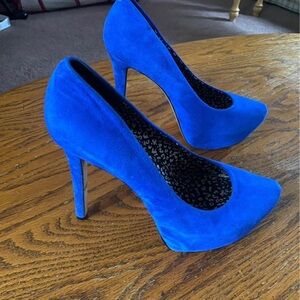 Jessica Simpson royal blue heels